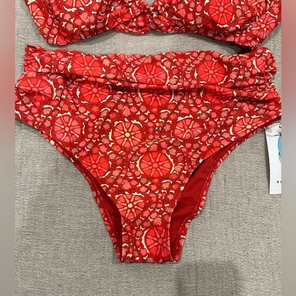 Rhode x Target Floral Print High Waist Bikini Bottom and Top- NEW WITH TAGS - Picture 5 of 11